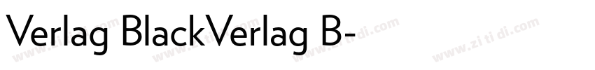 Verlag BlackVerlag B字体转换